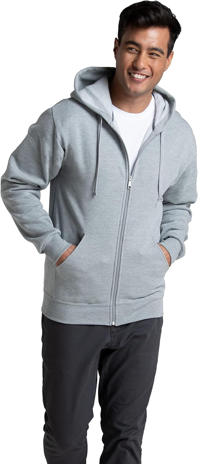 Unisex Adult Eversoft Fleece Full Zip Hoodie Sweatshirt