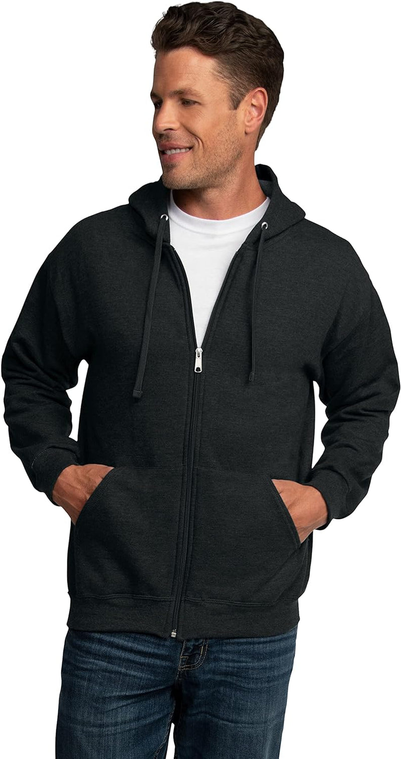 Unisex Adult Eversoft Fleece Full Zip Hoodie Sweatshirt